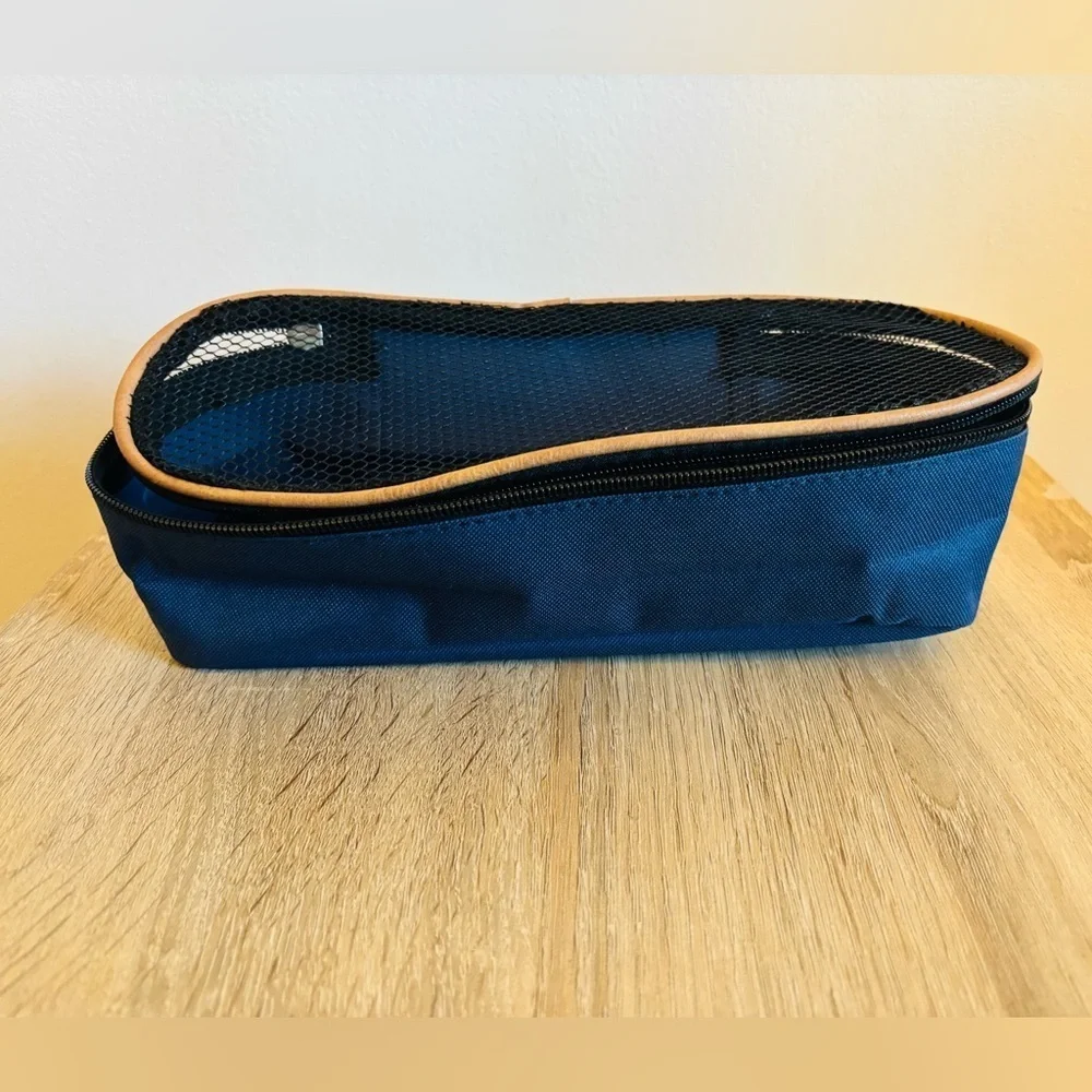 Blue Canvas Travel Totes Organizers Set